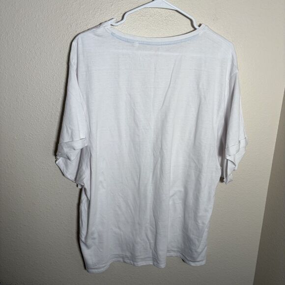 Miss to Mrs T-Shirt Women's 3XL White #Engaged Short Sleeve Graphic Tee - Picture 5 of 10